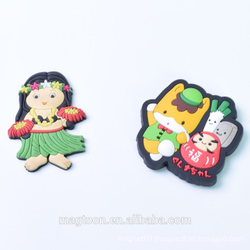 lovely soft pvc souvenir refrigerator magnet